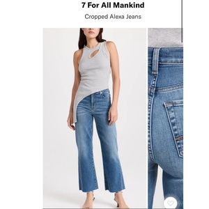 7 For All Mankind Cropped Alexa Size 26